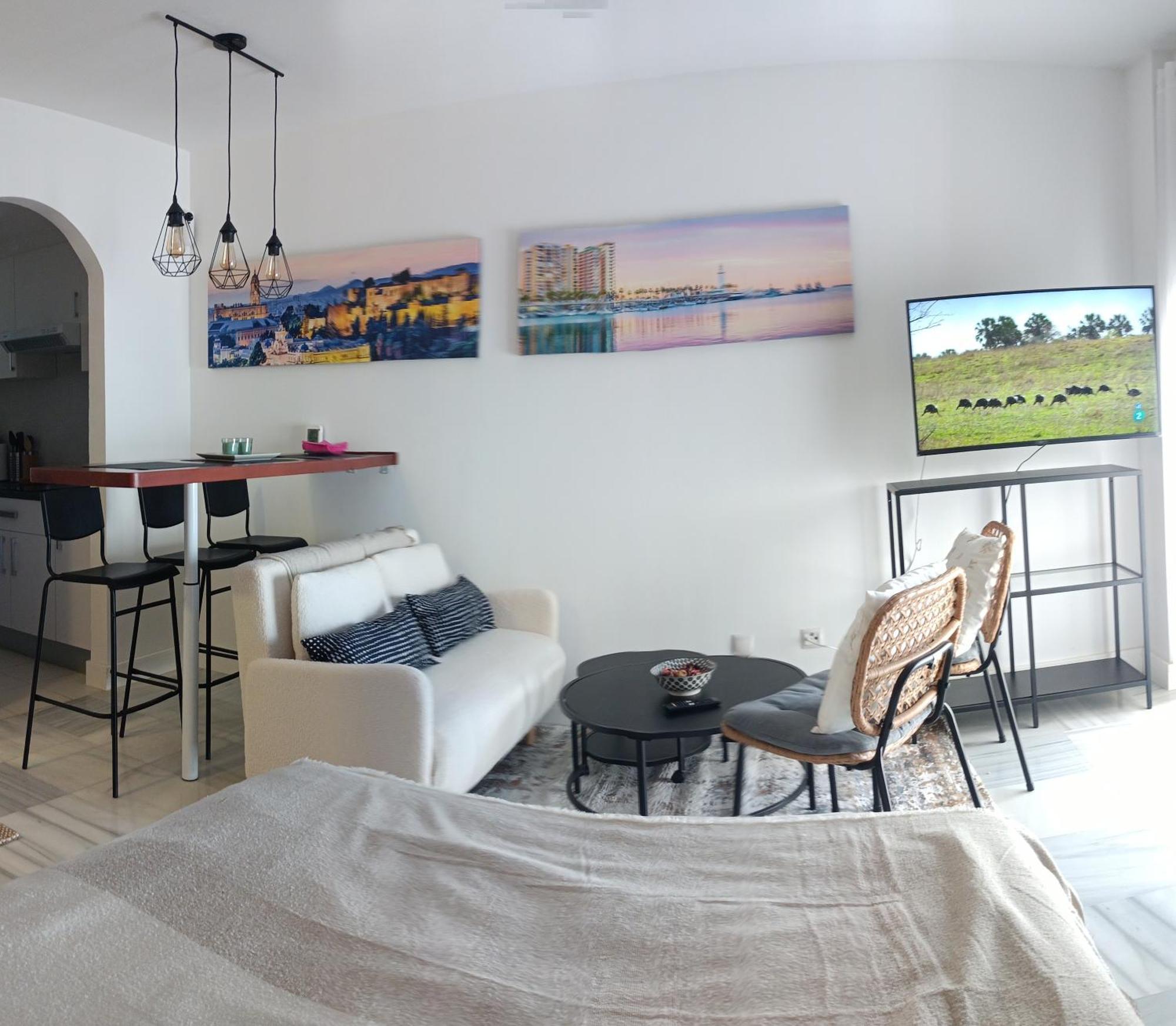 Estudio Centro Malaga Terraza Y Barbacoa מראה חיצוני תמונה